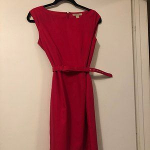 Banana Republic Fuchsia Shift belted mini dress